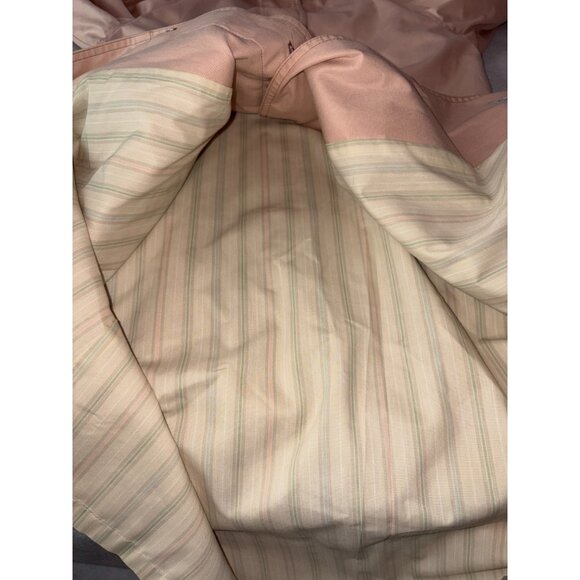 London Fog Jacket Womens Petite 4 Trench Coat Mauve Pink Long Classic Style - Picture 3 of 7